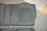 JDM Honda Integra Type R DC2 OEM Rear Seats 1994-2001 Recaro Alcantara Red Stitch