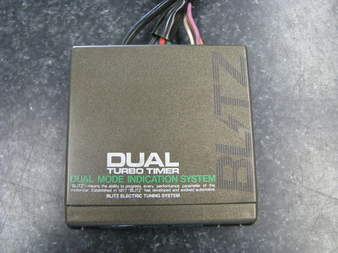 JDM Blitz Dual Turbo Timer Boost Gauge Universal Gauge
