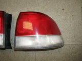 JDM 96-99 Honda Civic Ek EK3 S04 4dr Red & White Rear Taillights Lights OEM RARE