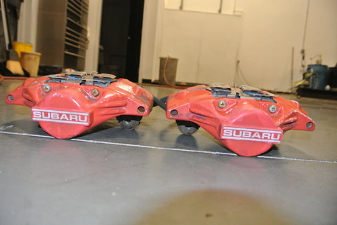 JDM Subaru 2 Piston Rear Brake Calipers Impreza WRX Legacy Forester OEM EJ205
