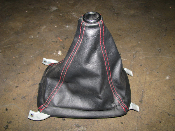 JDM HONDA CIVIC TYPE-R EK SHIFT BOOT BLACK WITH RED STITCHING