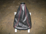 JDM HONDA CIVIC TYPE-R EK SHIFT BOOT BLACK WITH RED STITCHING