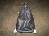 JDM HONDA CIVIC TYPE-R EK SHIFT BOOT BLACK WITH RED STITCHING