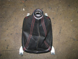 JDM HONDA CIVIC TYPE-R EK SHIFT BOOT BLACK WITH RED STITCHING