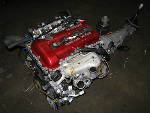 JDM Nissan SR20DET S13 Red Top Engine and Transmission SR20 T28 Turbo Upgrade